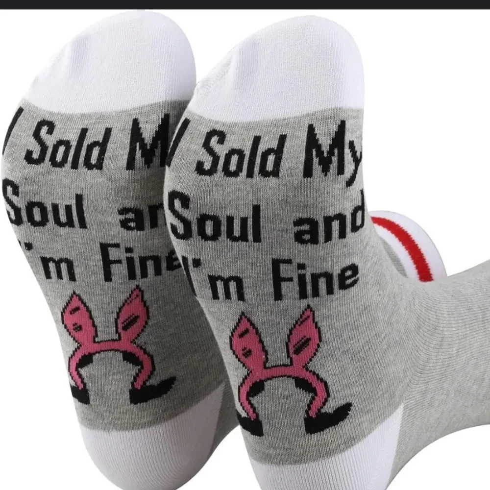 2 Pk Louise Belcher Funny Socks